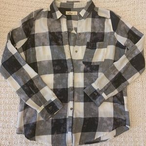Acid Wash Flannel Shirt